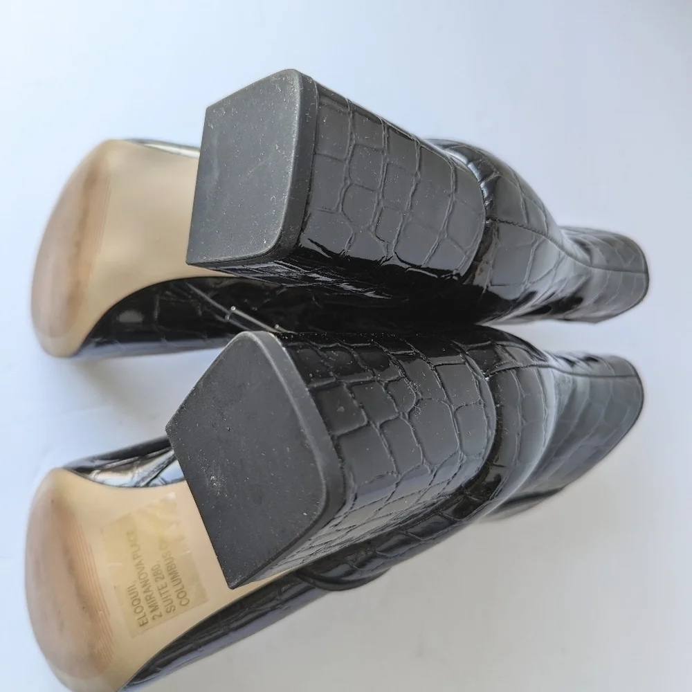 Eloquii Lexa Faux Patent Croc Leather 3